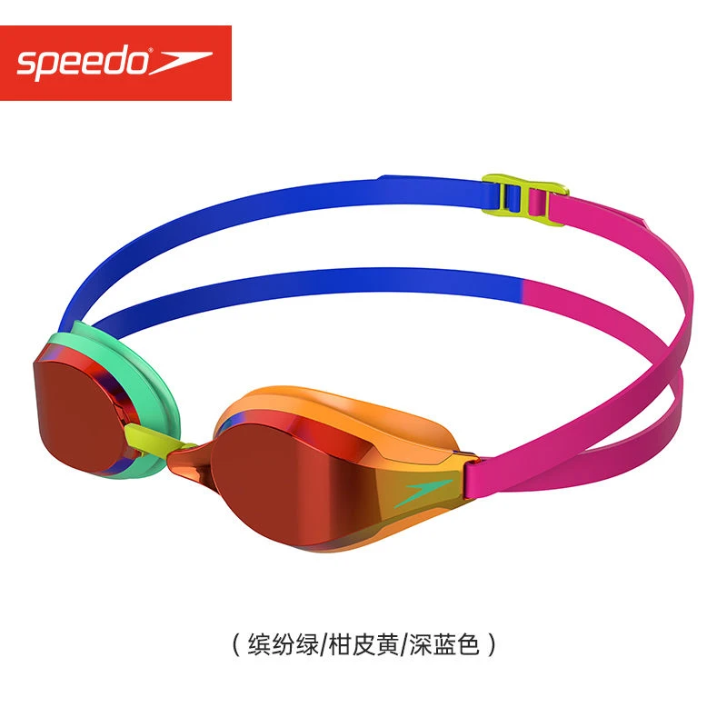 Speedo/速比涛泳镜竞速比赛训练小框镀膜潘展乐同款泳镜防雾专业