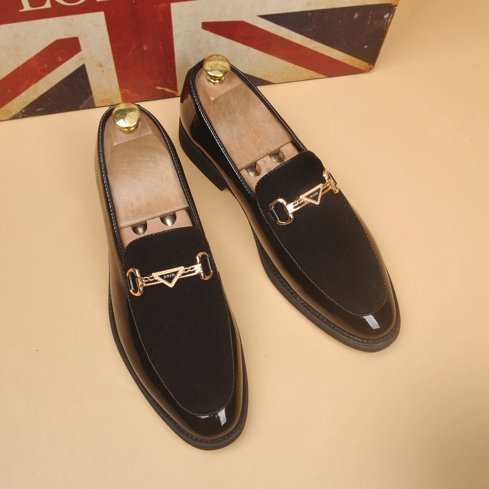 时尚百搭潮流男士韩版磨砂皮休闲皮鞋英伦风尖头透气反绒真皮商务