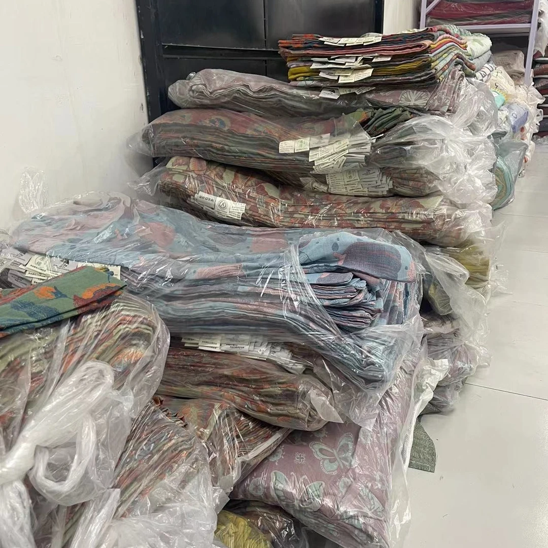 不挑花双层纱枕套48*74