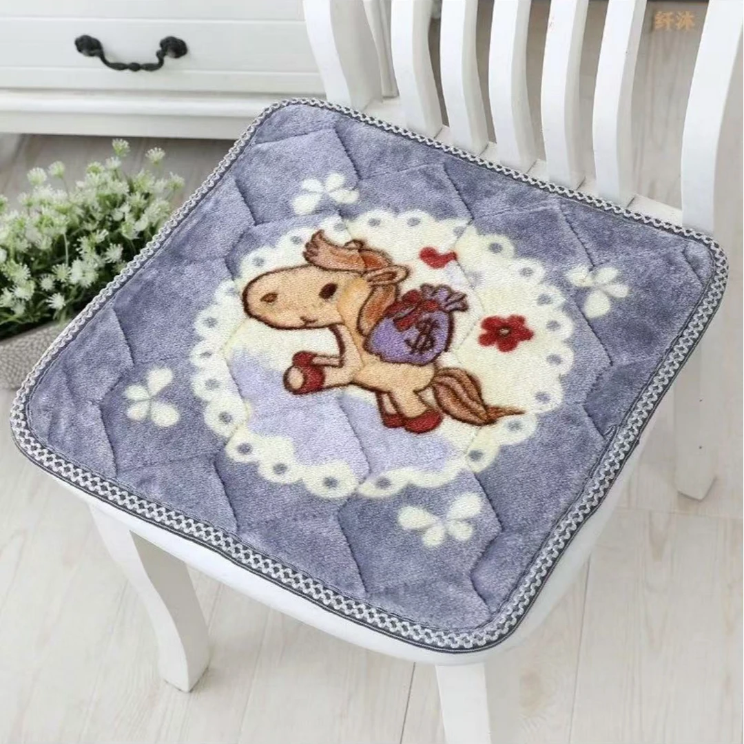 【小马】40*40绒坐垫两个装