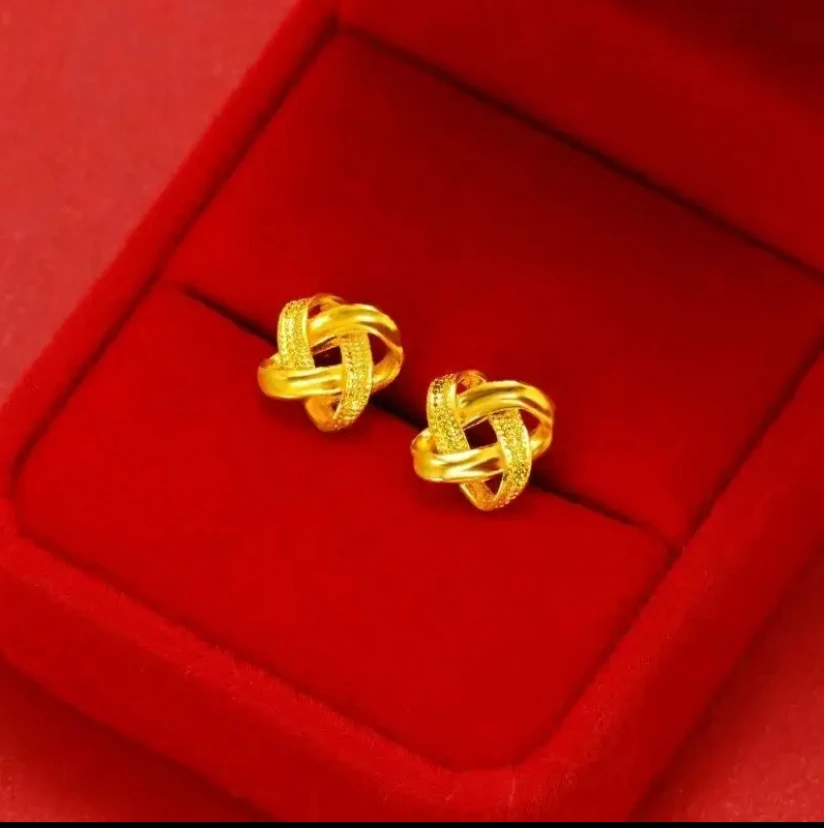 【925银针】 中国结耳钉设计时尚百搭女士款E-55