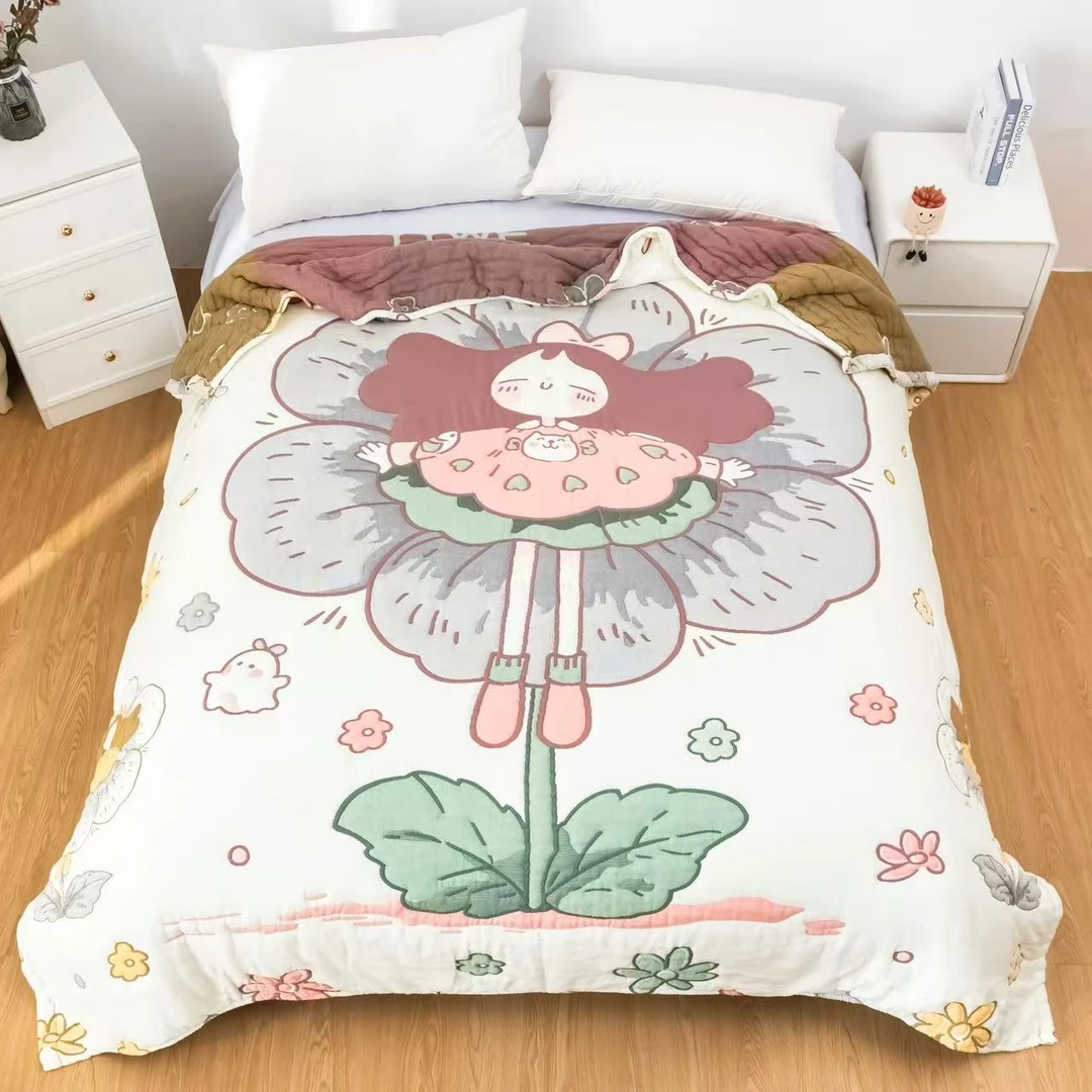 【蕊姑娘】200*230cm全棉纱布泡芙被