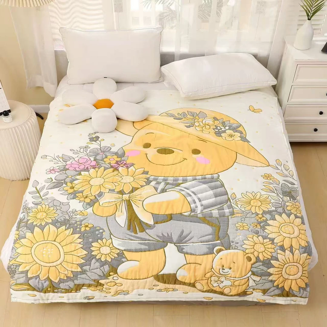 【维尼】150*200cm  A类全棉纱布泡芙被