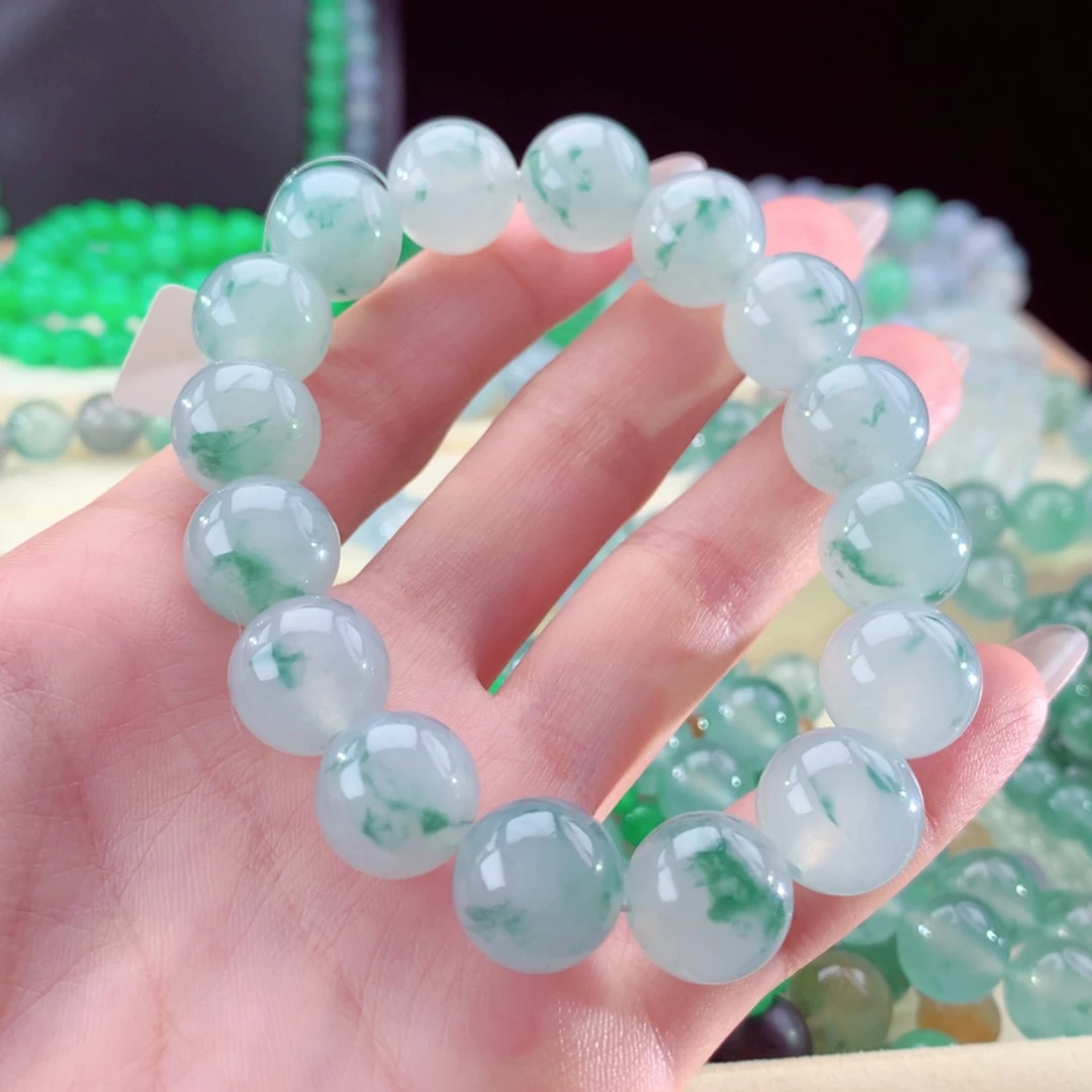 【闪购商品】翡翠手链未镶嵌飘花