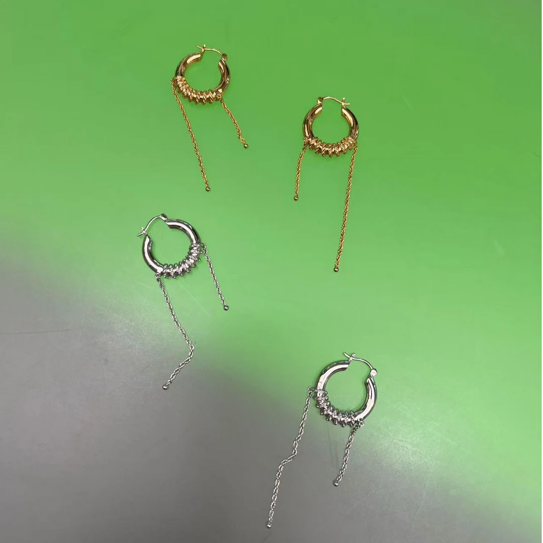 李coco双色流苏圆圈背心