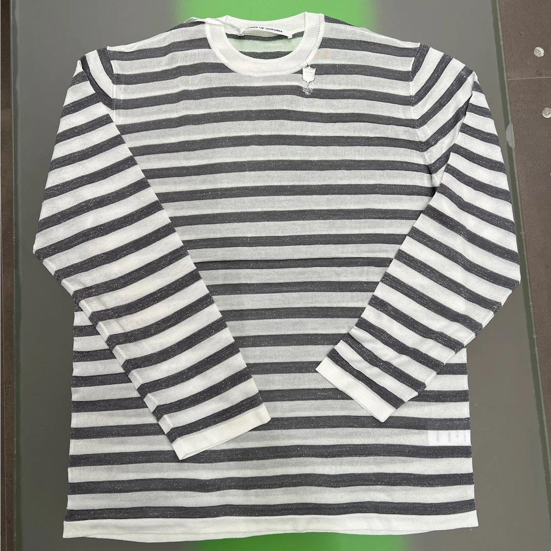 cheer up条纹宽松打底上衣