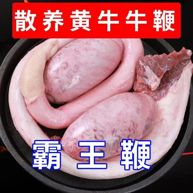 新鲜牛鞭 国产牛三宝 牛蛋 黄牛牛鞭牛睾丸尿管已清除 顺丰包邮