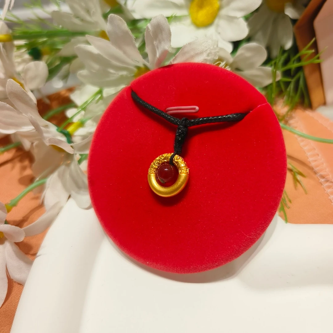 cts周大生足金乾坤圈平安扣