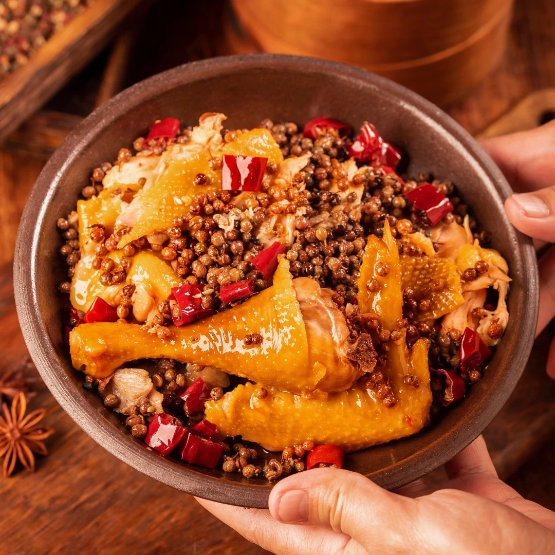 嘴滋滋手撕椒麻鸡1000g*1手撕整只麻辣味熟食真空包装2斤装老母鸡