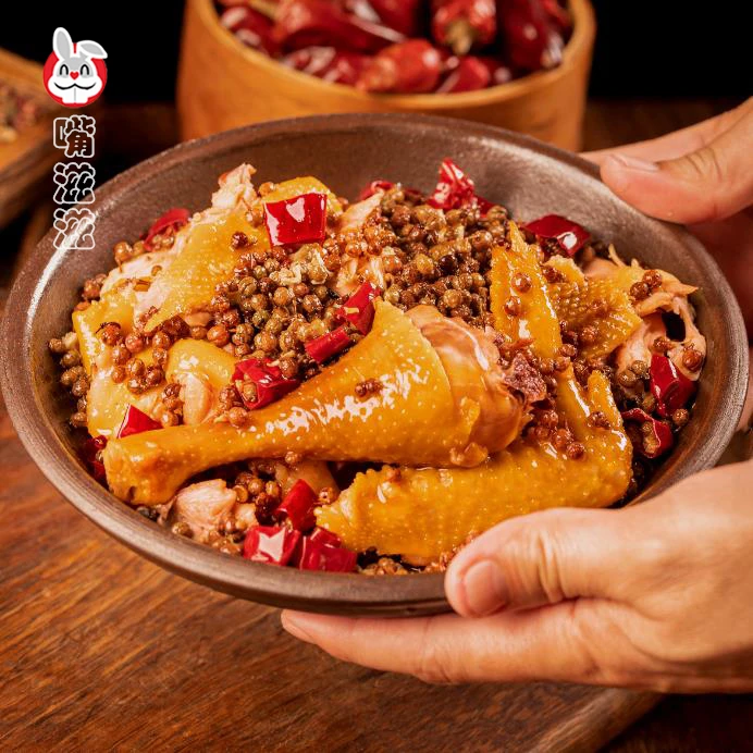 嘴滋滋 手撕麻椒鸡 1000g  老母鸡 熟食卤味开袋即食 鲜香劲道