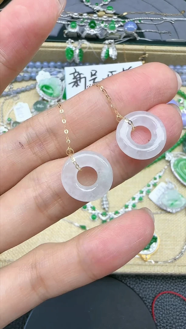 【闪购商品】翡翠颈饰18K金镶嵌 珠宝玉石1