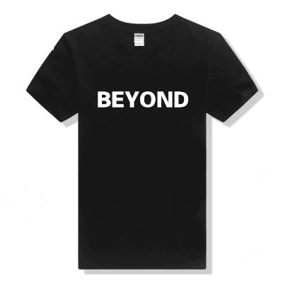黄家驹BEYOND超越别安乐队纪念衫短袖T恤男女青少年 棉宽松衣服