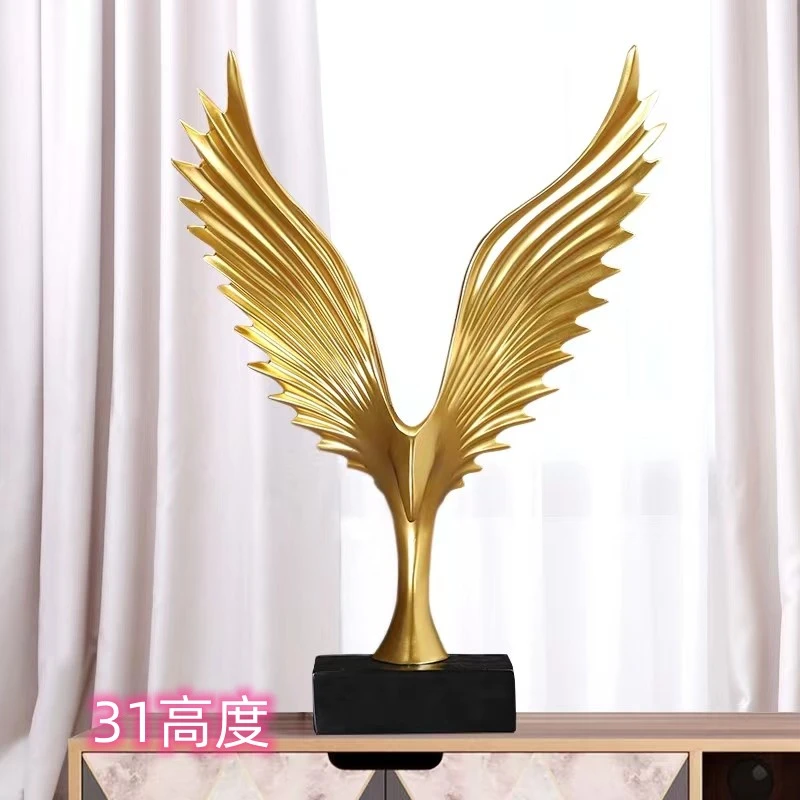 666大鹏展翅老鹰大展宏图北欧创家具小摆件客厅现代办公室酒柜装
