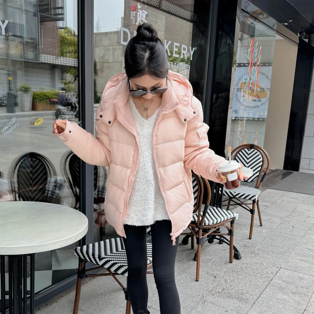 蒙口绅玛雅款时尚天鹅绒秋冬加厚石墨烯百搭羽绒服-男女同款1088L