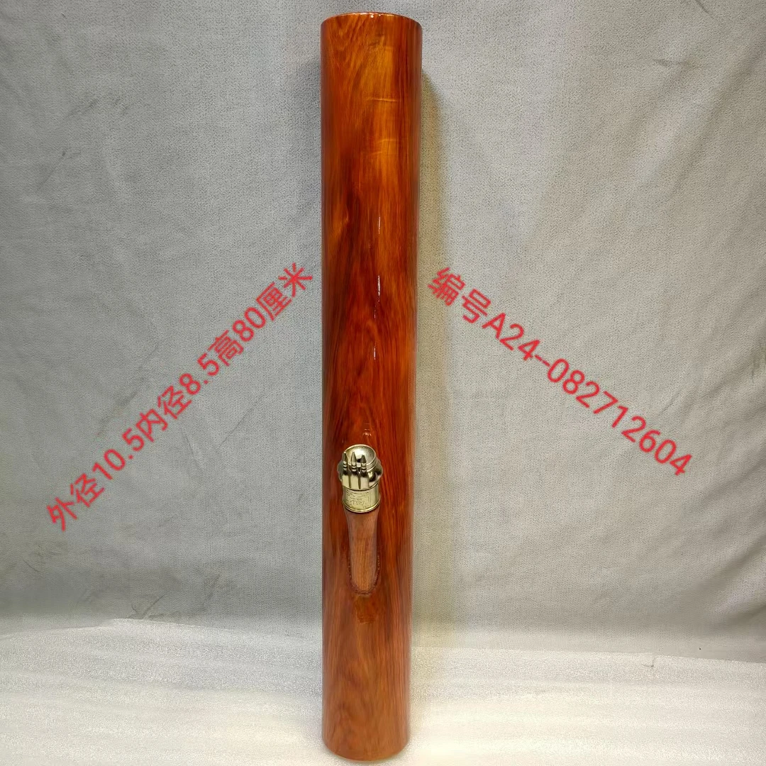 12604缅甸的大叶红豆杉彩虹杉根雕木筒