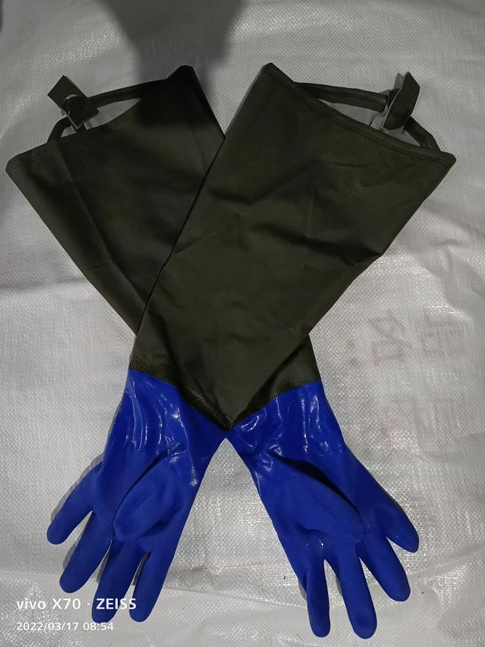 精品耐磨涉水手套捕鱼加长耐用