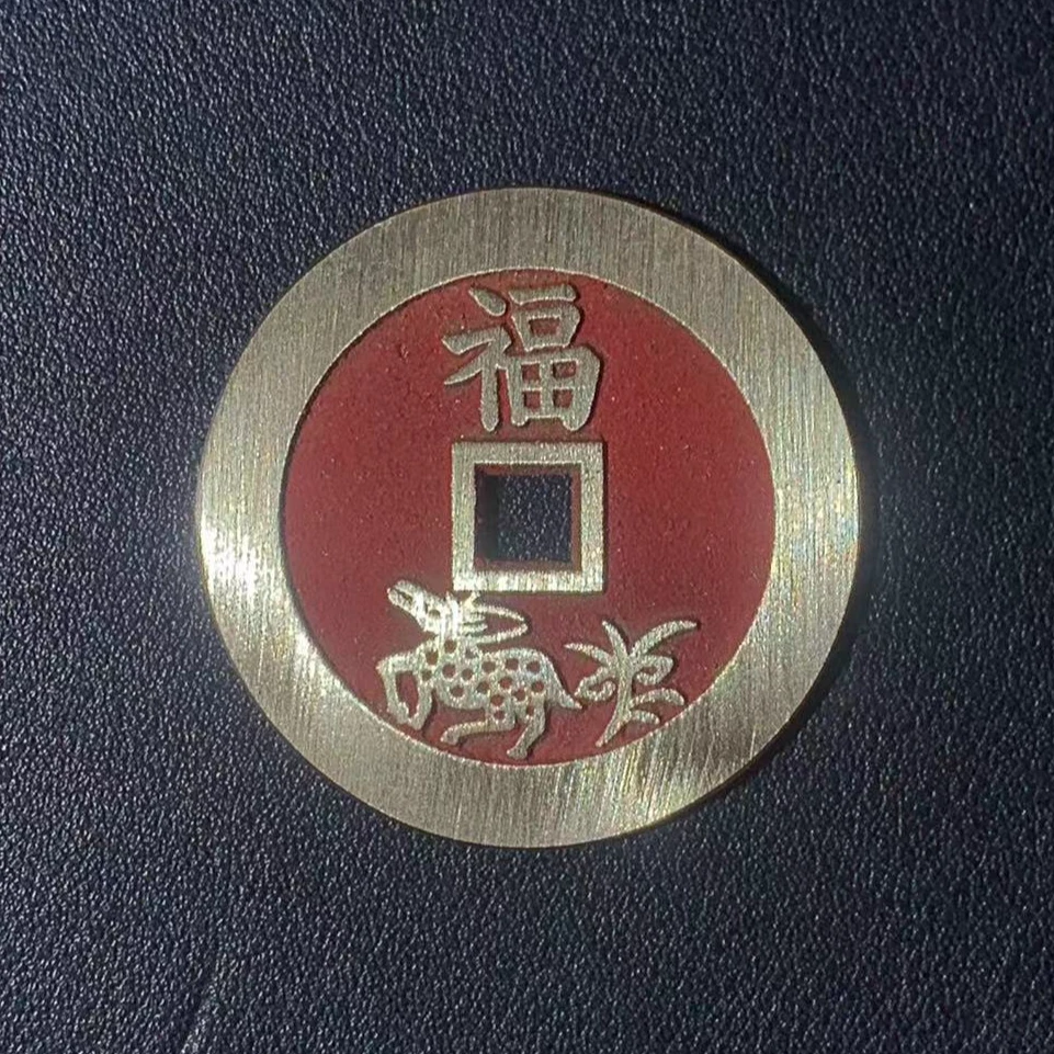 现代翻砂工艺品点砂状元及第背福禄寿