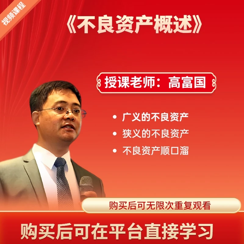 高富国《不良资产概述》商业模式 资产 通用 财务能力 管理模式