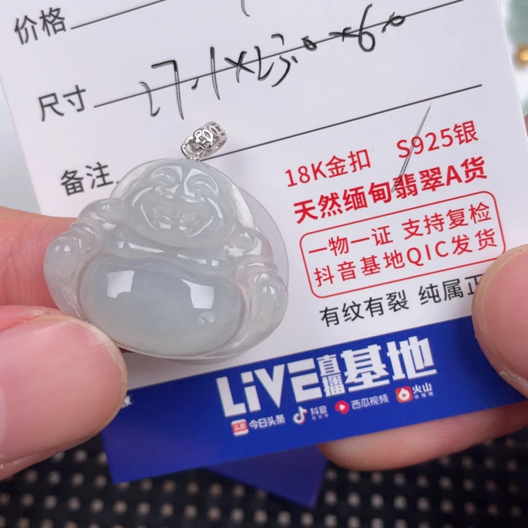 翡翠颈饰银S925镶嵌天然天然翡翠