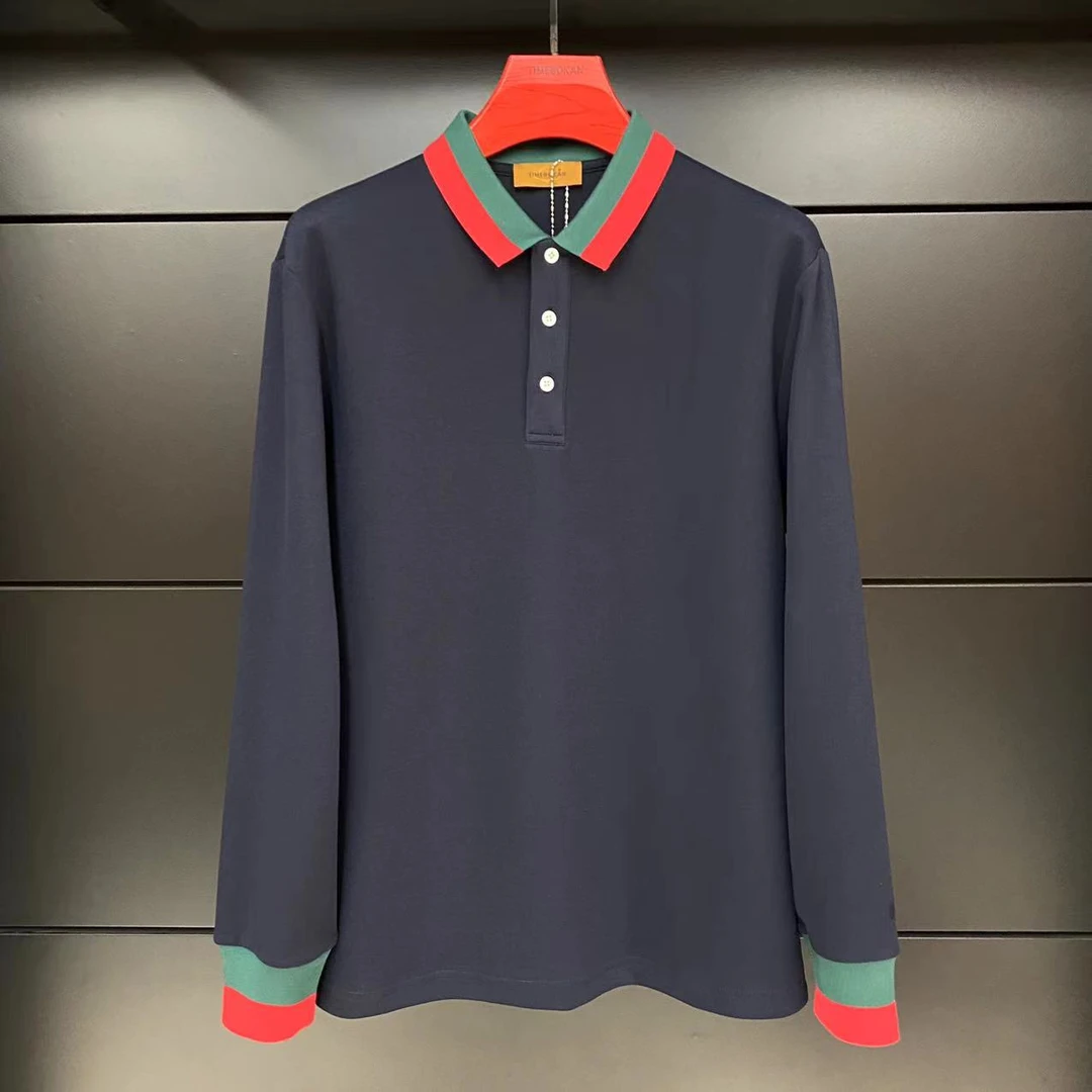 【TIME BOKAN】秋季轻奢定制2024新款时尚百搭舒适翻领长袖9262