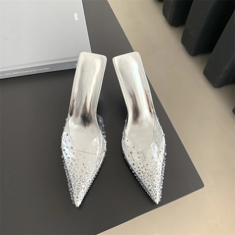 【婉君】 高跟细跟水钻凉鞋LWJ24A1S357