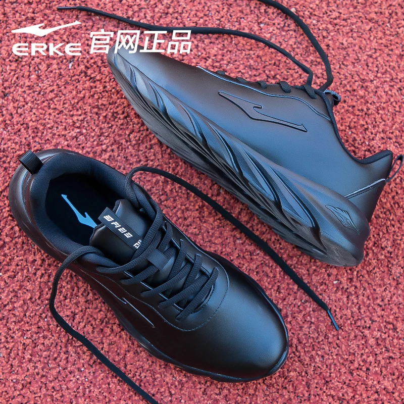 鸿星尔克男鞋冬季新款百搭黑色减震跑步鞋休闲软底运动鞋潮流跑鞋