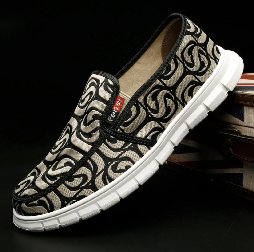 帆布鞋男款春夏软底休闲布鞋韩版低帮男士帆布鞋百搭一脚蹬潮鞋男