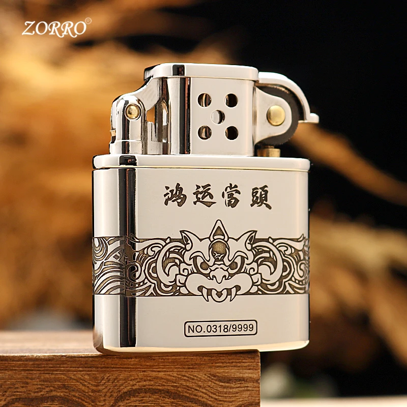 ZORRO佐罗新款老九门煤油打火机鸿运当头砂轮限量编码版复古防风