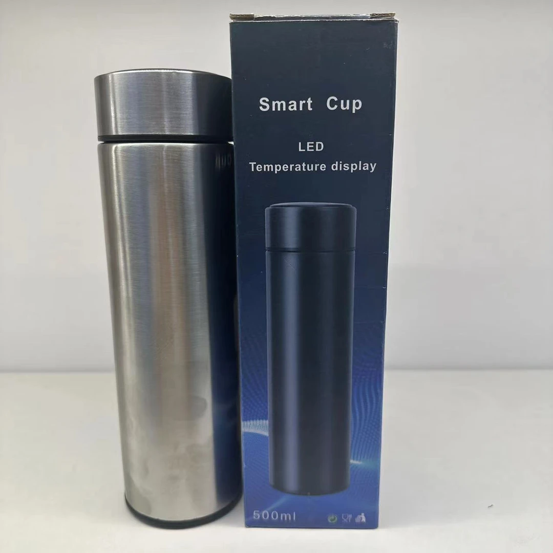 大容量数显可充电水杯男女304不锈钢茶水分离杯泡茶保温杯