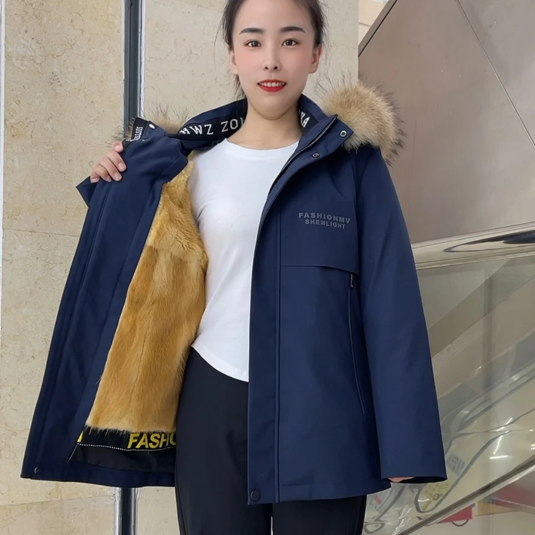 男士短款派克服黄金内胆可拆卸冬季休闲保暖派克服外套
