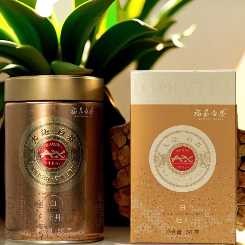DQ 2024年白牡丹50克一箱40罐原箱品鉴代拍品牌福鼎白茶