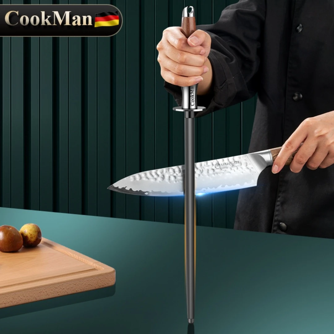 磨刀棒屠夫专用磨刀棍家用磨菜刀石商用磨刀钢棒快速锋利磨刀神器