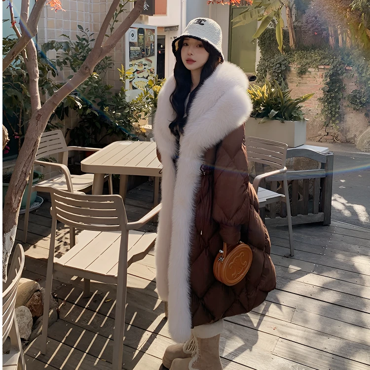 财阀OUFEILUN『宫廷公主』长款鹅绒服2383