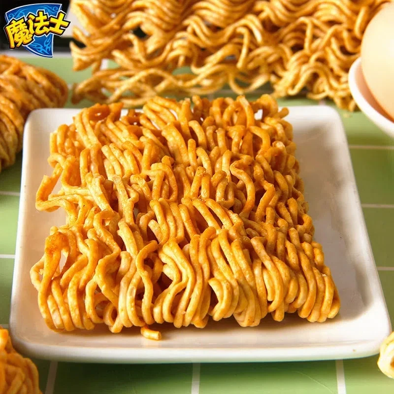 魔法士干脆面整箱怀旧膨化小吃魔法师方便面儿童干吃面休闲零食渔