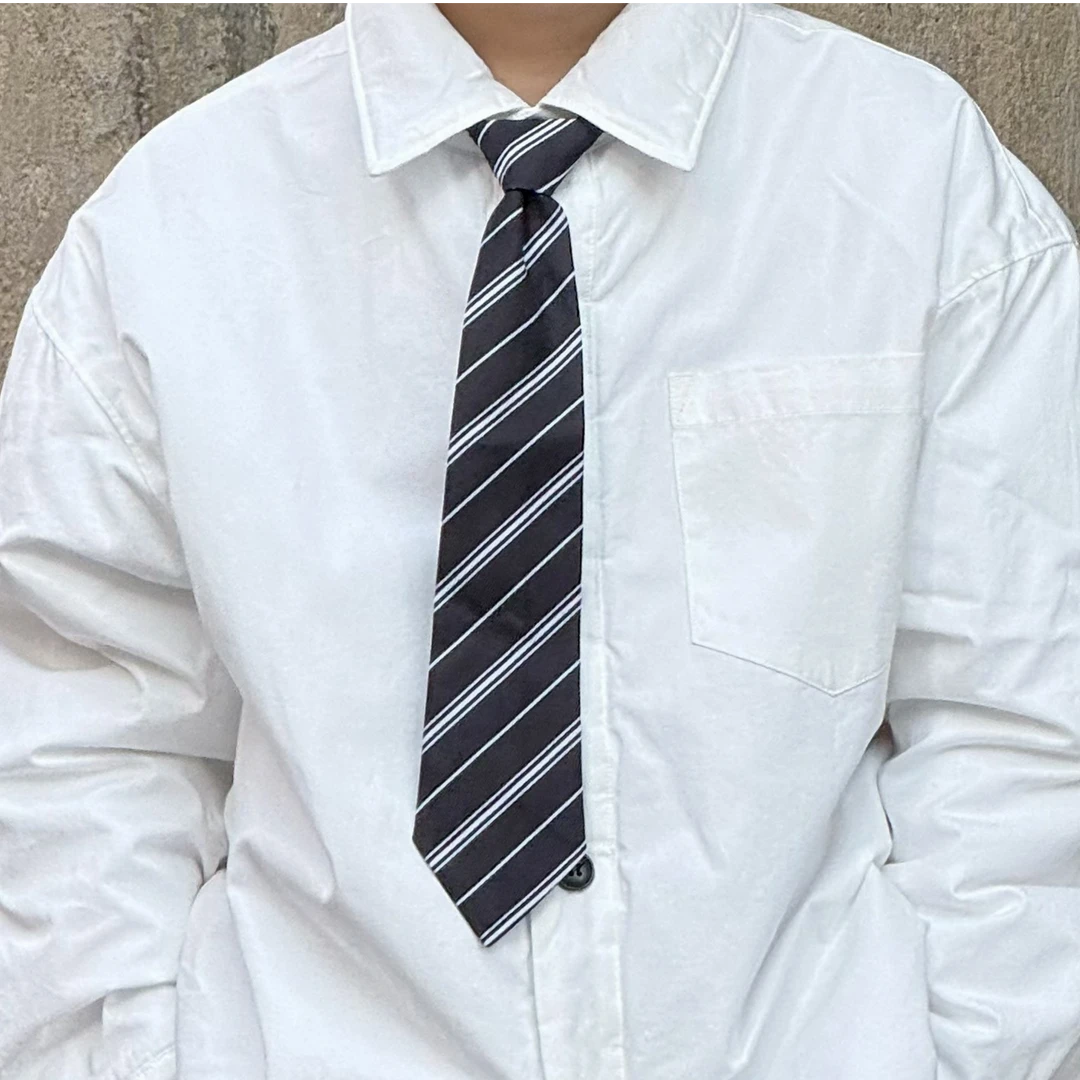 THE LUHAN 【斜纹百搭】百搭休闲小众学院风学生中大童配饰领带