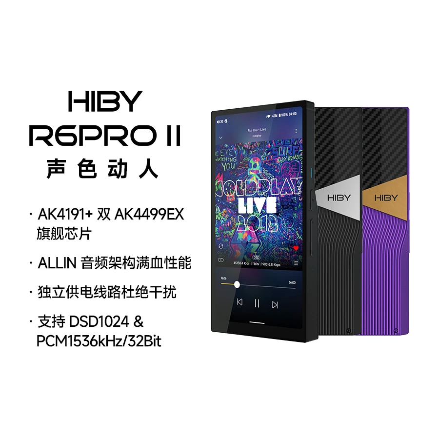 HIBY海贝R6PRRO二代HIFI无损音乐播放器WIFI随身便携无线蓝牙MP3