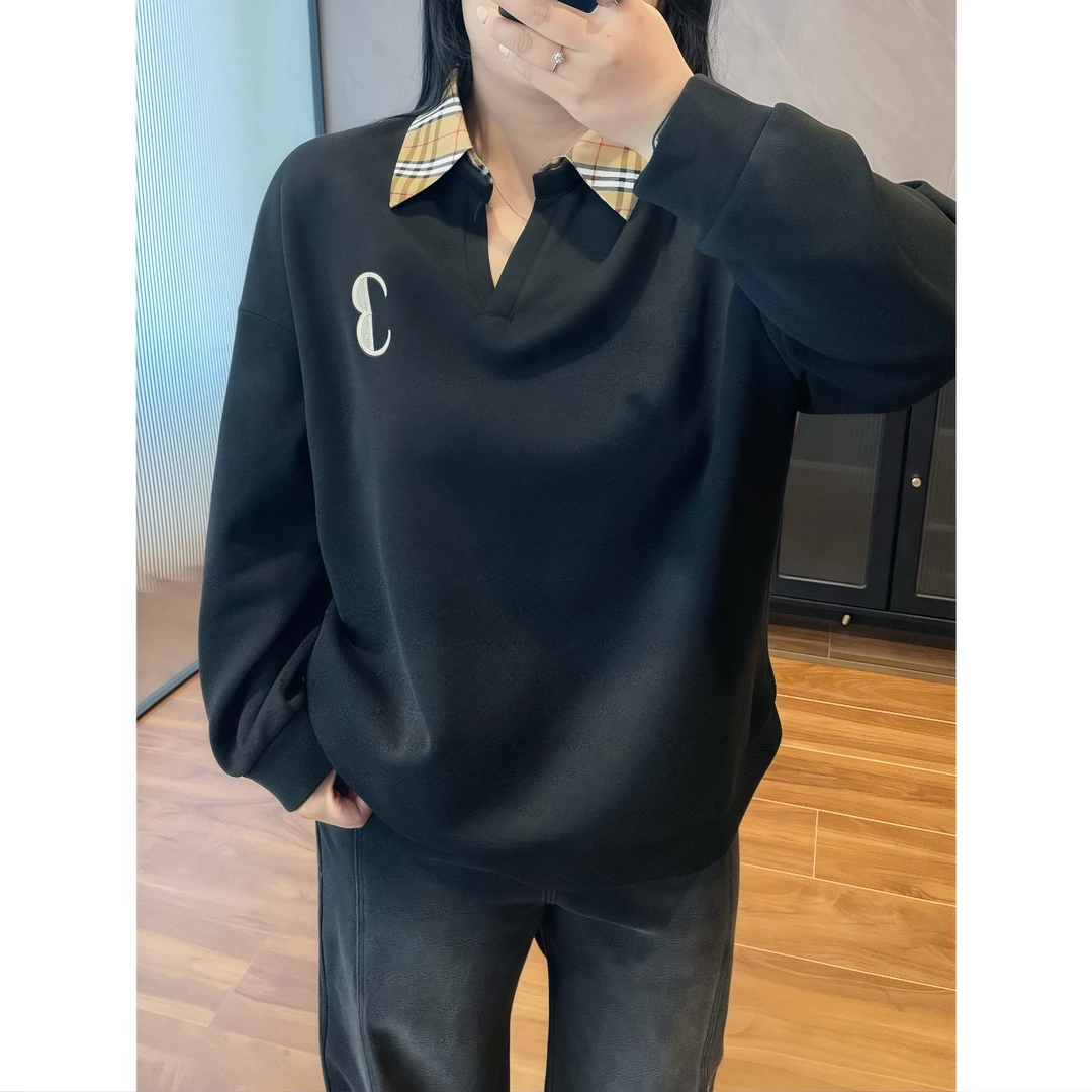 断码捡漏~斯图微光 / 格子拼接假两件卫衣12028花契200斤胖mm