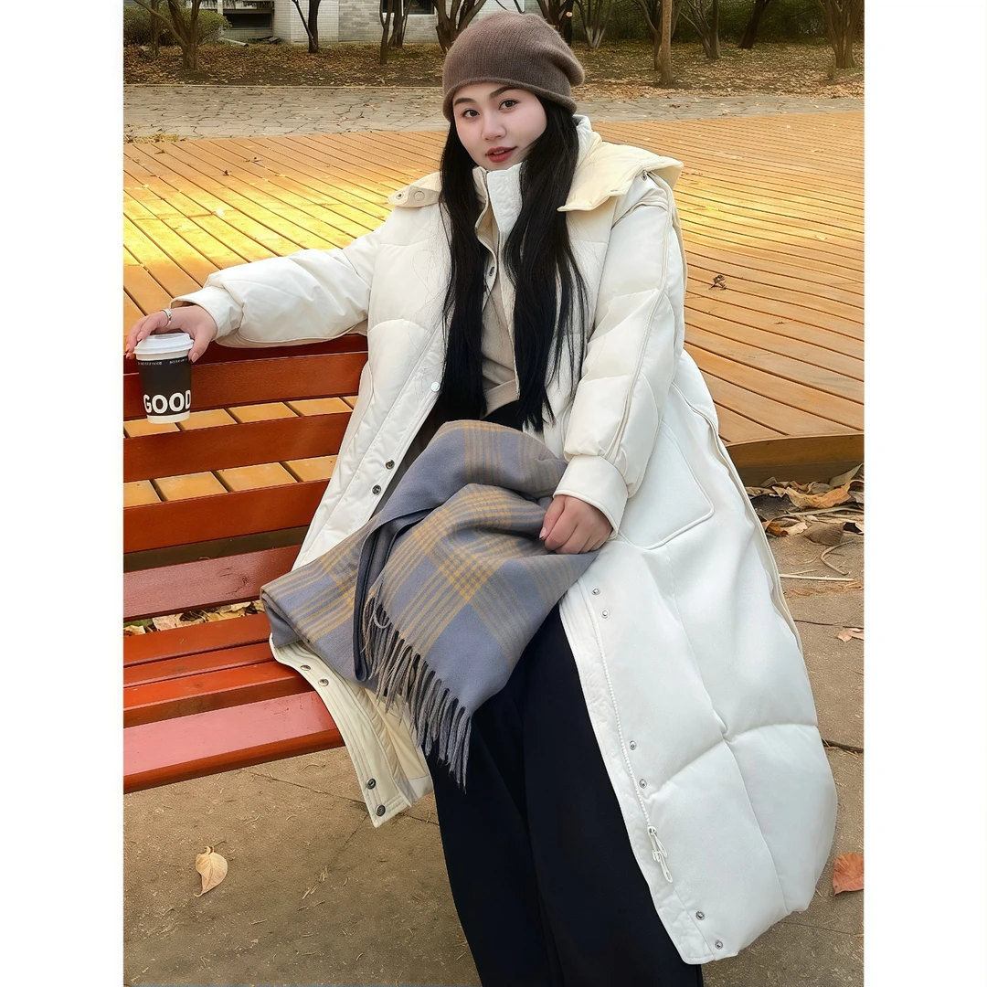 断码捡漏~温斯顿街 / 高智女性穿搭长款棉服9761花契200斤胖mm