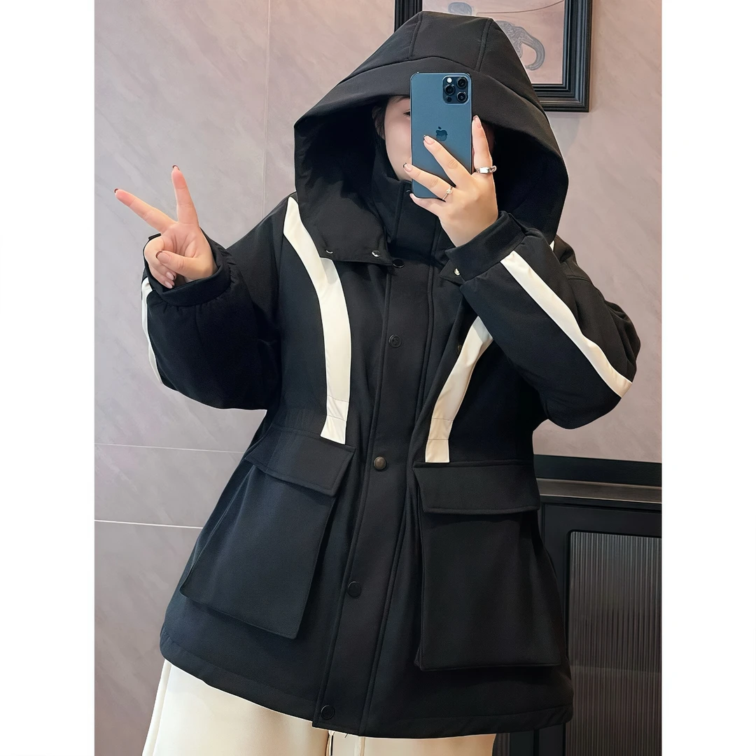 断码捡漏~错节绽放 / 保暖工装派克服11649花契200斤胖mm秋冬