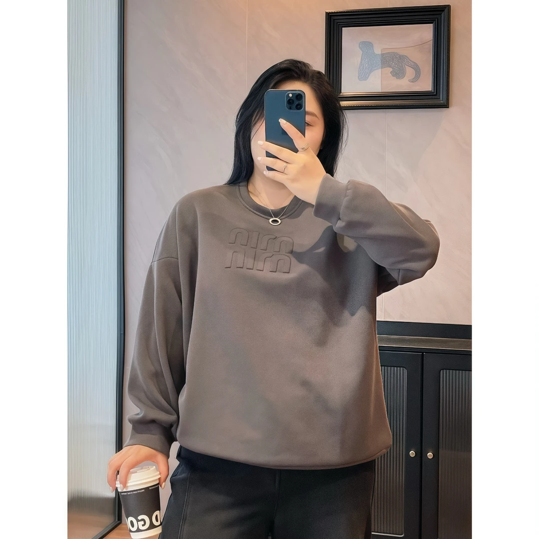 断码捡漏~松木琴酒 / 甜欲少女风长袖卫衣8861花契200斤胖mm秋季