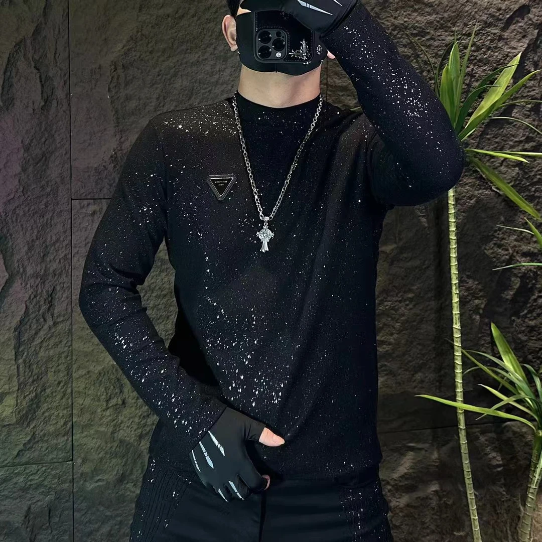 满天星长袖打底T恤9901