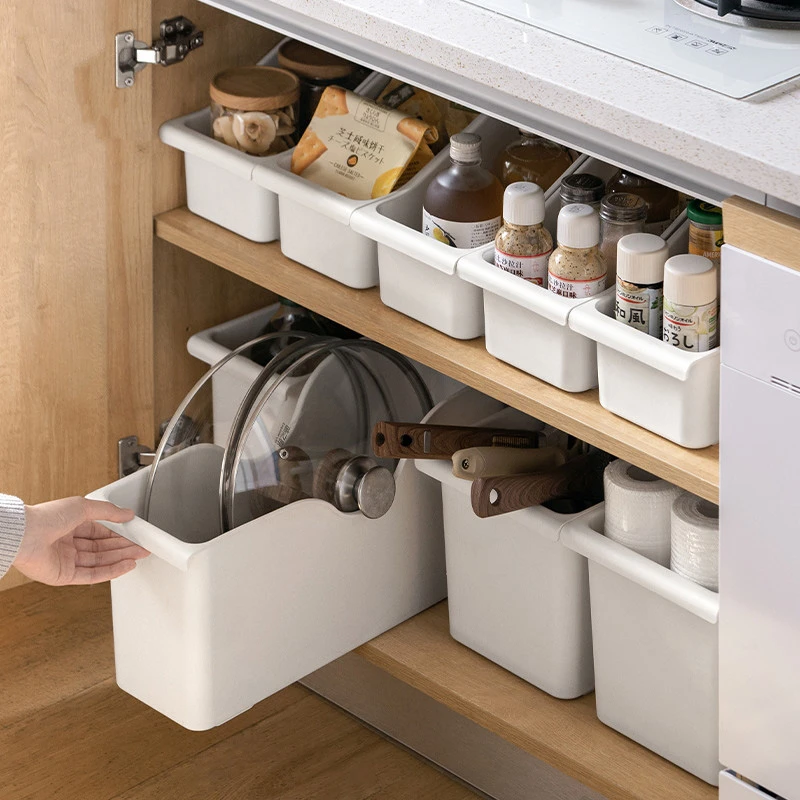 【新疆包邮】家用厨房收纳盒锅盖置物架锅具收纳架橱柜下水槽储物