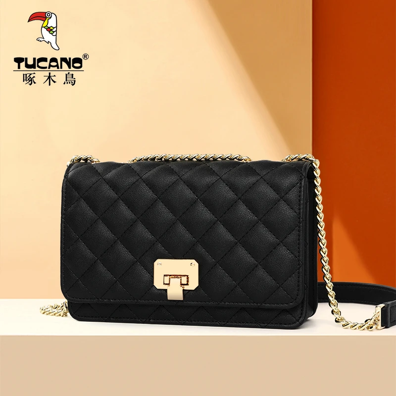 【现货】啄木鸟包包女爆款2025春夏新款时尚斜挎包百搭单肩小方女包