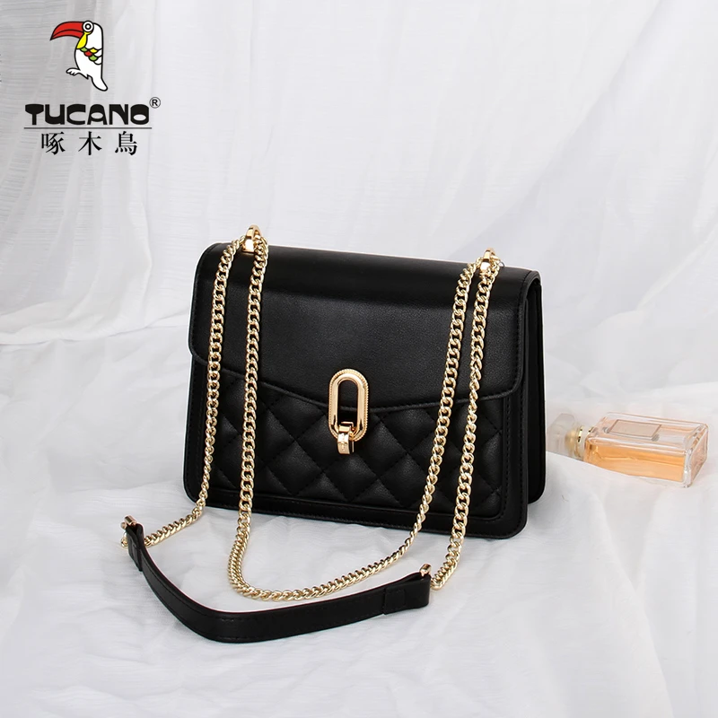 爆款【现货】啄木鸟2025出门洋气斜挎包真皮时尚大容量单肩斜挎包潮