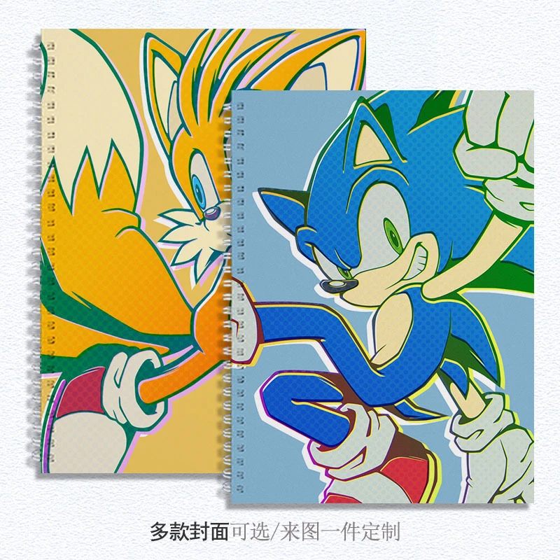 索尼克硬壳加厚图画本画画本B4/A4/8K速写本素描本空白小学生定制