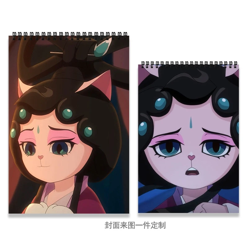 京剧猫上翻线圈珠光A4素描加厚硬壳素描本专业学生绘画本来图定制