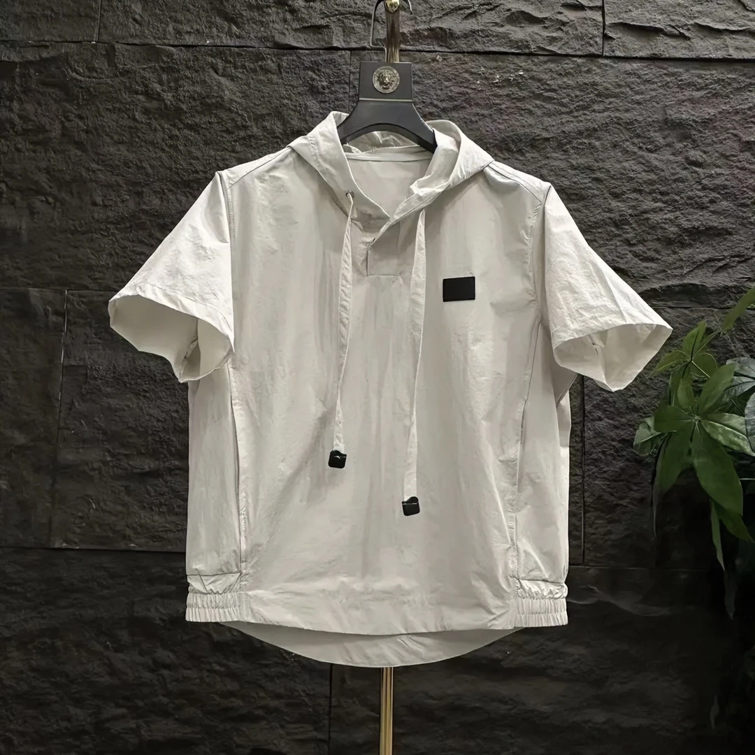 夏季男女同款休闲个性原创时尚百搭薄款透气帽衫-1132帽衫