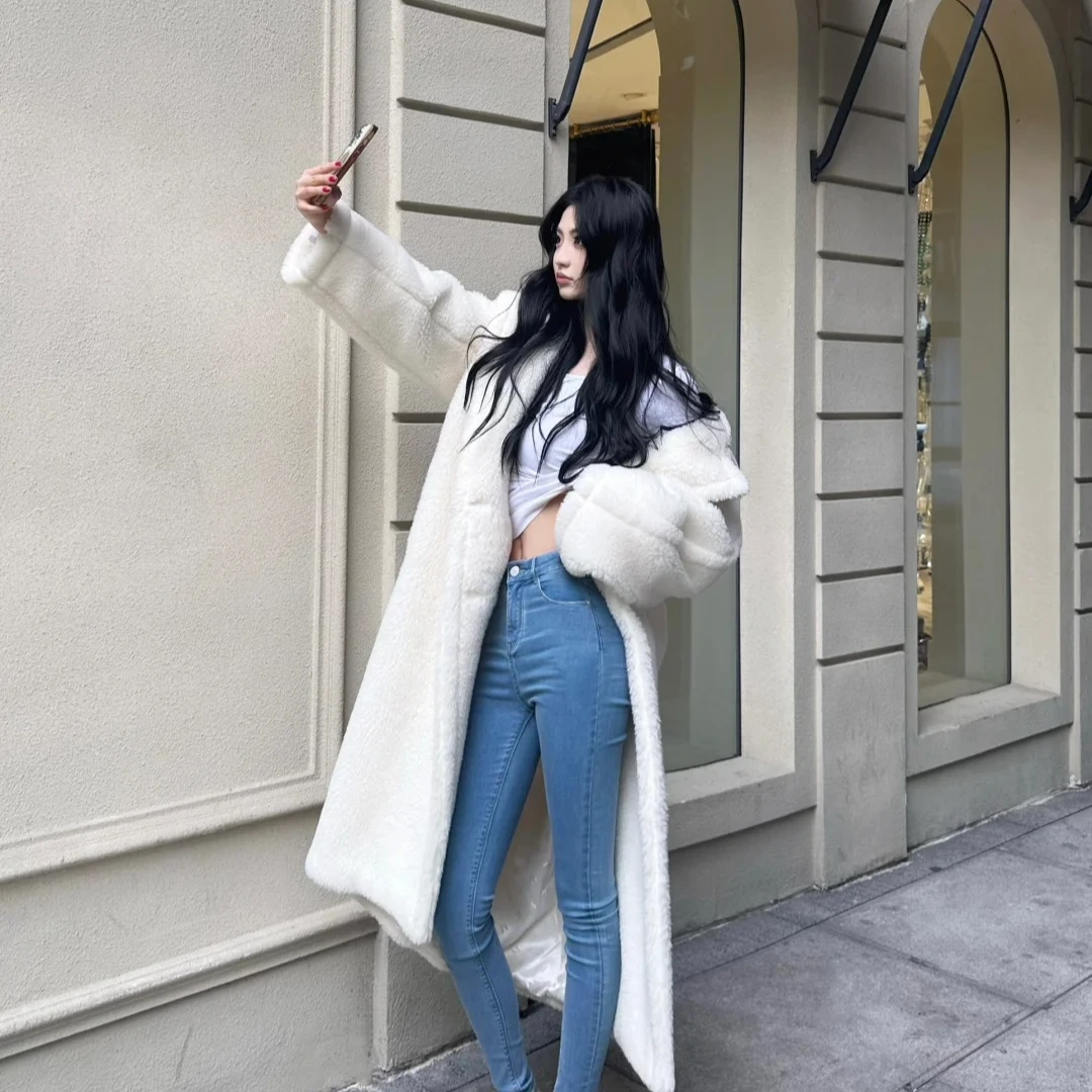 蓝色小脚紧身牛仔裤女秋冬新款韩版时尚百搭九分铅笔裤高腰显瘦潮