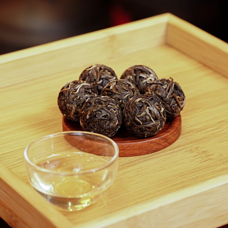 【洲一昔归龙珠】云南古树龙珠普洱昔归古树普洱茶生茶