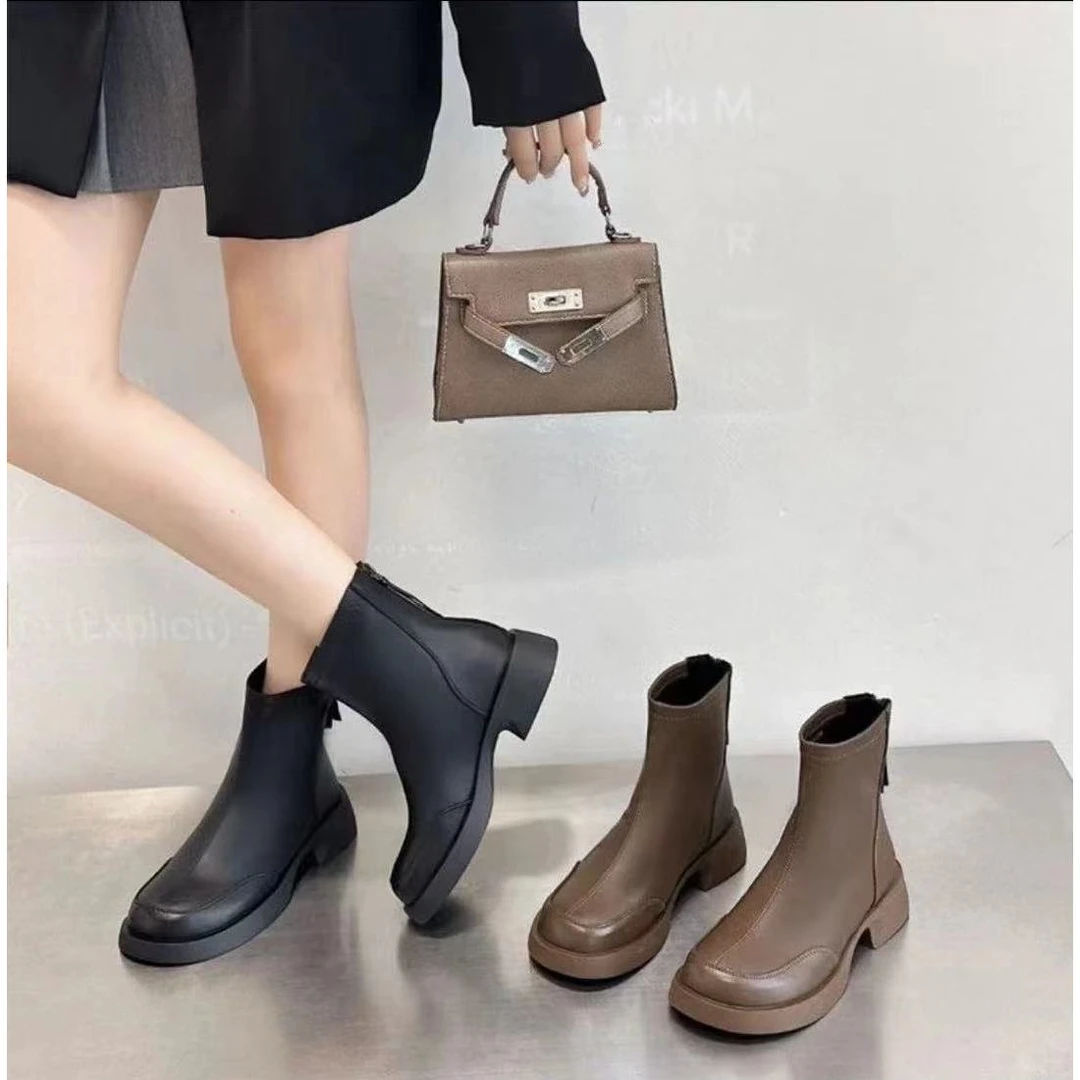 秋冬季加绒保暖新款软底软面秋冬新款时尚百搭舒适女鞋